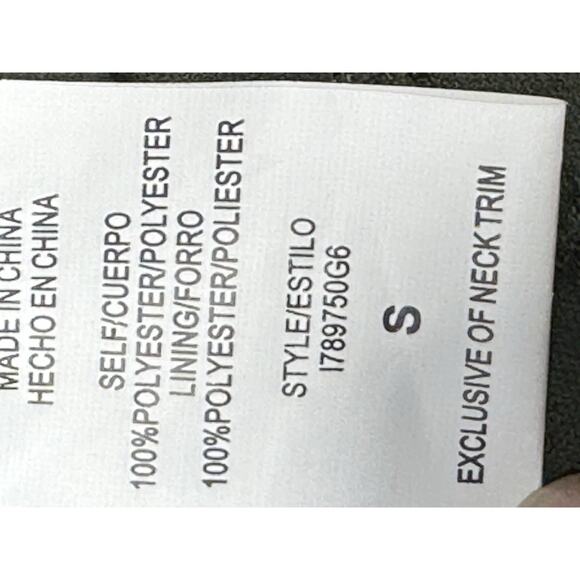 Love Reign Geometric Print Halter Spaghetti Strap Dress Green Red Women’s Size S - Picture 9 of 10